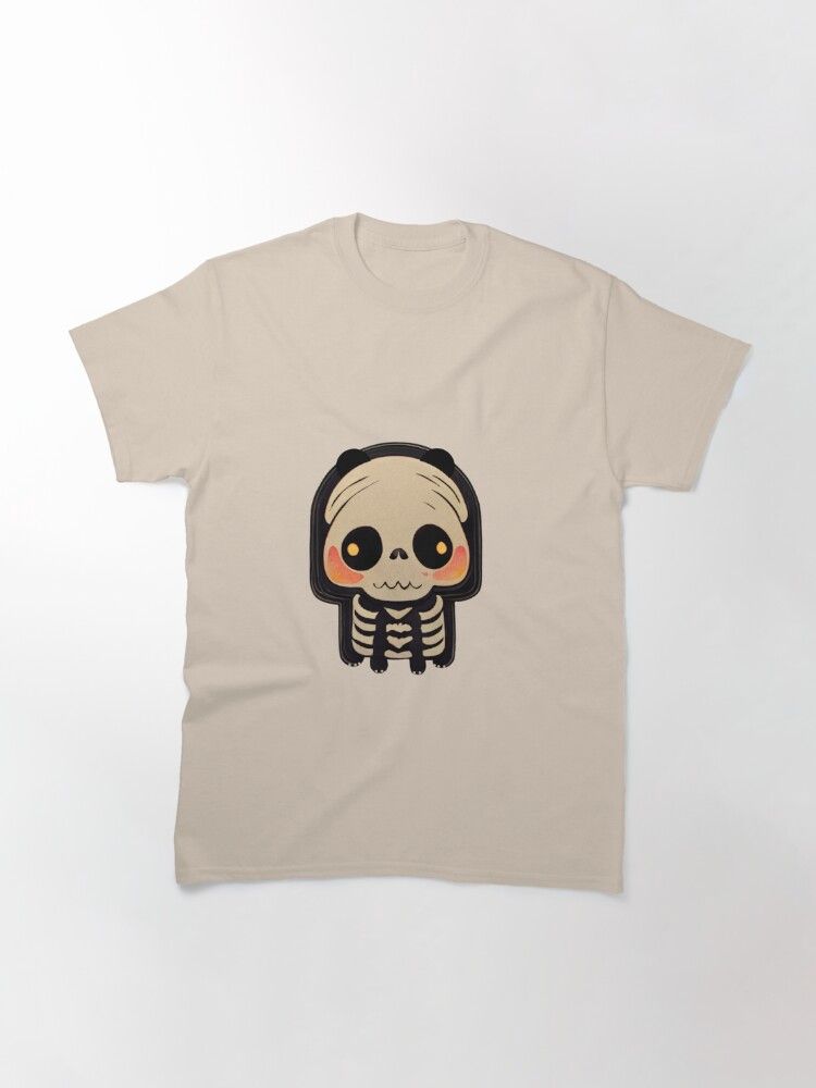 Cute panda skeleton Classic T-Shirt