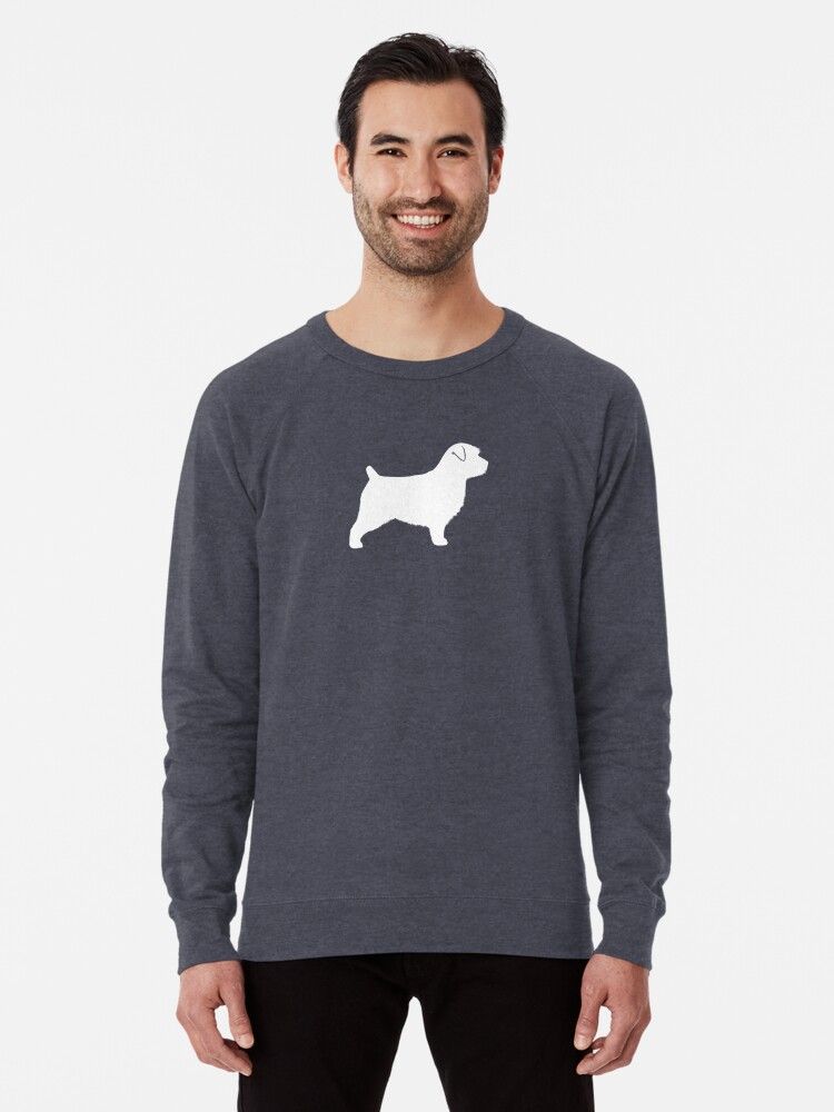 Norfolk Terrier Silhouette(s) Lightweight Sweatshirt