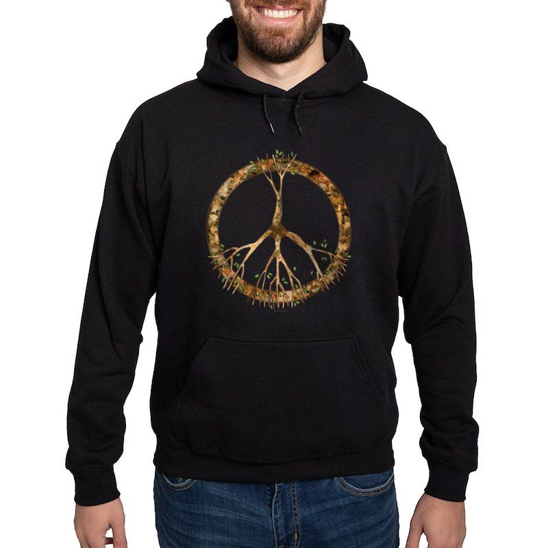 Peace Tree Men's Hooded Sweatshirt