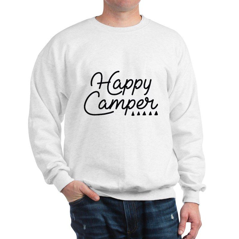 Happy Camper Men's Crewneck Sweatshirt