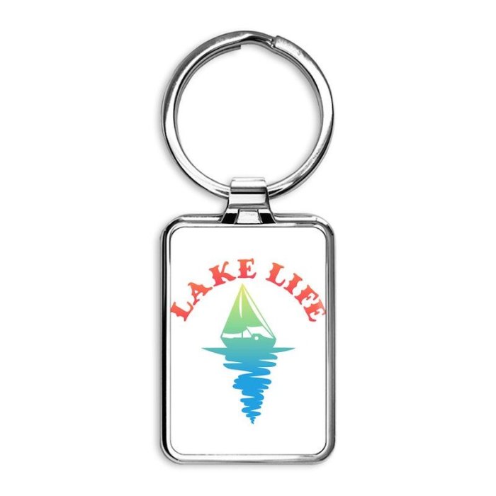 LAKE LIFE Rectangle Keychain
