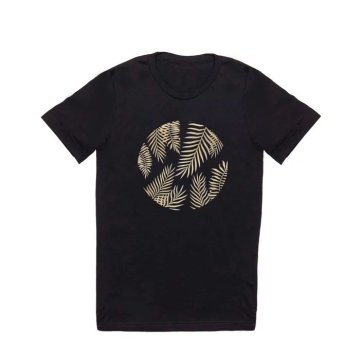 Gold palm leaves T Shirt