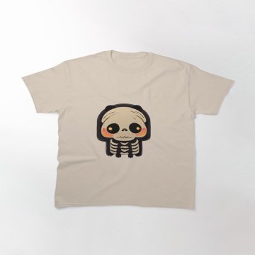 Cute panda skeleton Classic T-Shirt